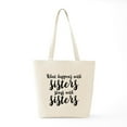 thumbnail image 6 of CafePress - What Happens With Sisters Tote Bag - Unisex Canvas Tote Bag, Beige, 1-Piece, 6 of 7