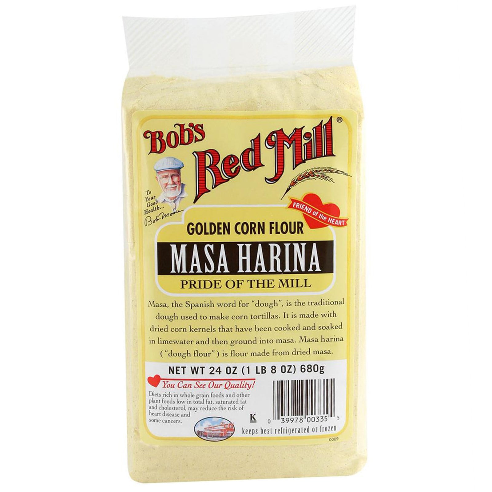 Bob's Red Mill, Masa Harina, Golden Corn Flour, 24 oz (pack of 4