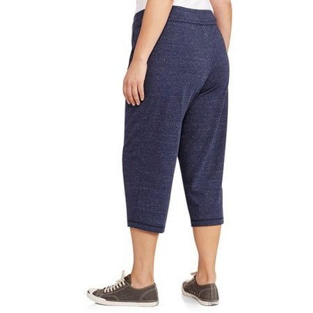 Danskin Now - Danskin Now Women's Plus-Size Essential Knit Capris with Drawstring - Walmart.com