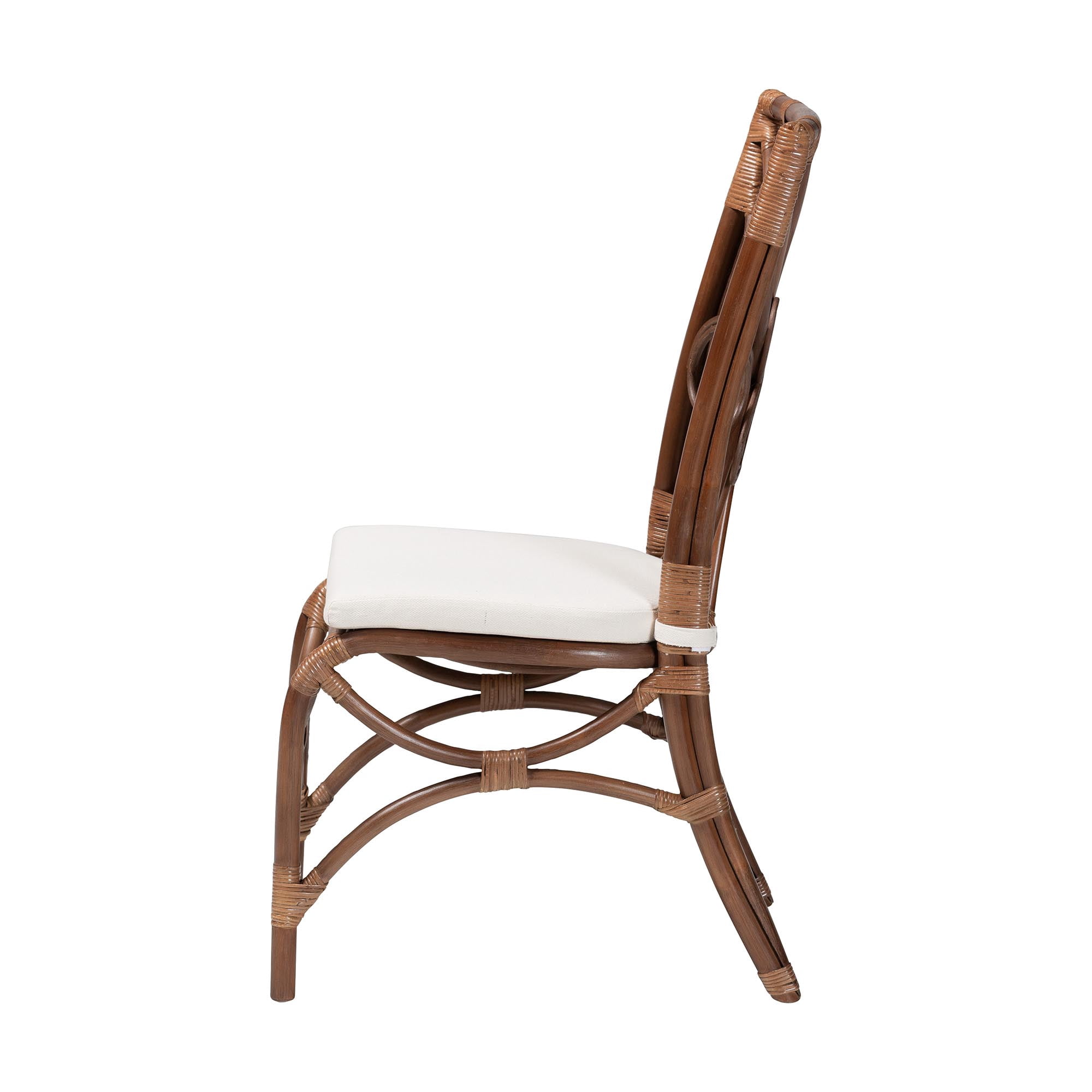 bali & pari Brama Boho Dining Chair, Light Brown