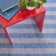 thumbnail image 3 of Dash & Albert Hillsgrove Stripe Handwoven Cotton Rug, 8' x 10', Denim, 3 of 5