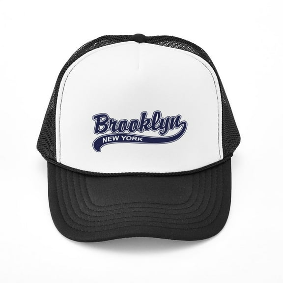 CafePress - Brooklyn - Adjustable Unisex Printed Trucker Hat with Mesh Back