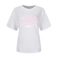 thumbnail image 4 of TSADFHJI Hauts à Manches Longues en Coton pour Femmes Mode Décontractée Imprimé Col Rond T-Shirt à Manches Courtes P, 4 of 4