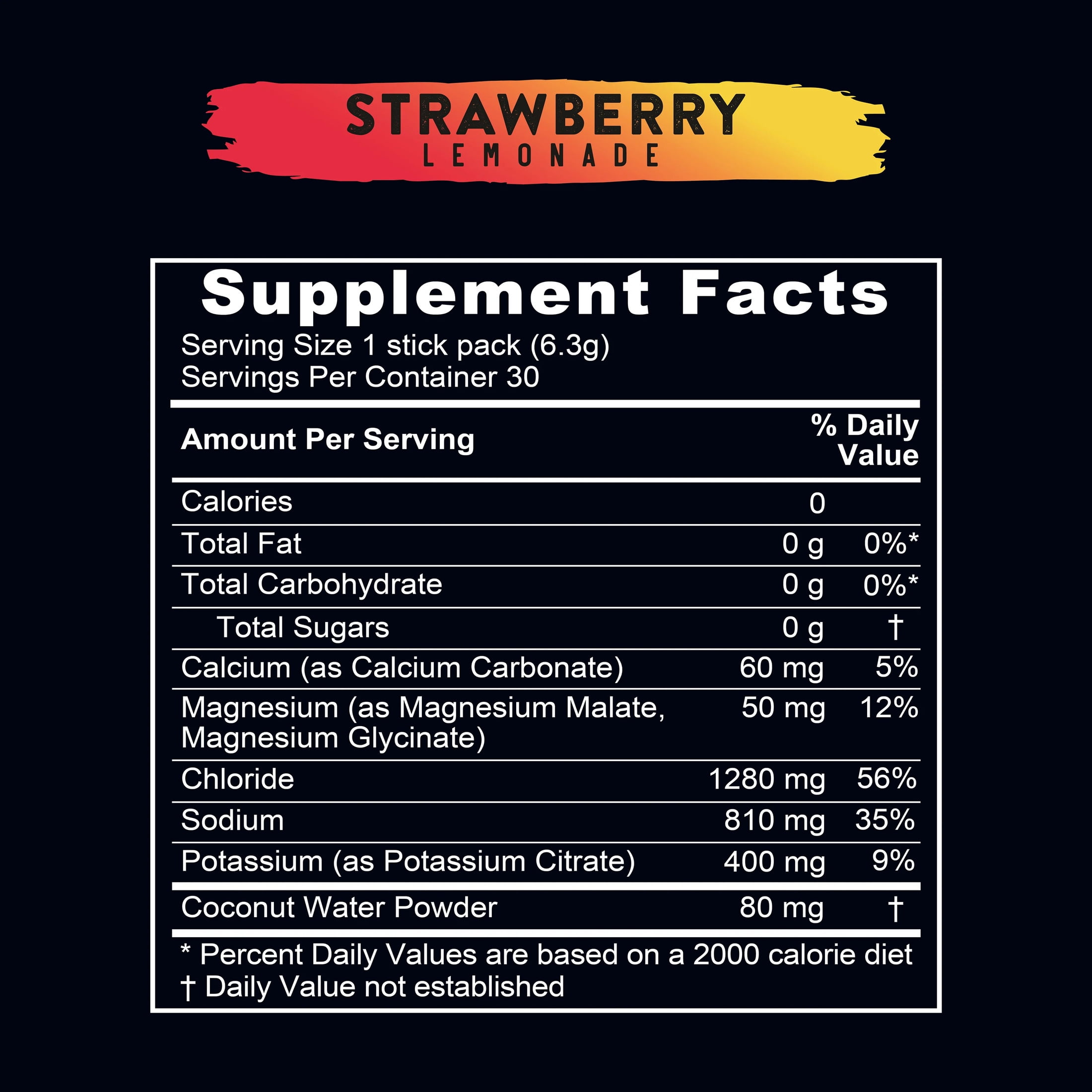 Redmond Re-Lyte® Hydration Drink Mix (Strawberry Lemonade), 30 Stick Packs
