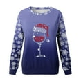 thumbnail image 4 of Womens Sweatshirt Oversized Sweatshirts Crewneck Long Sleeve Pullover, 4 of 4