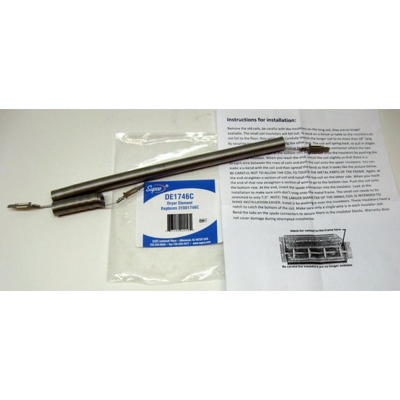 DE1746C For Maytag 31001746 Dryer Heater Heating Element PS891487 AP4038454