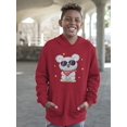 thumbnail image 2 of Koala With Red Scarf And Glasse Hoodie Juniors -Image by Shutterstock,  x-Large, 2 of 4