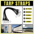 thumbnail image 3 of kitchentoolz Trucking Bundle - Bulk Bungee Cords with Hooks- Pack of 50, 3 of 5