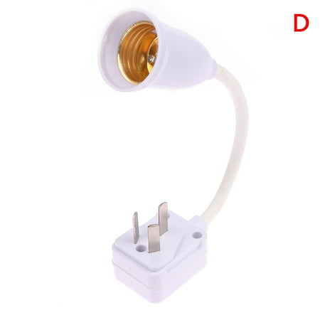 

XUQIANG 1Pc LED Light Bulb E27 Socket Lamp Base Holder Adapter Converter With Switch EU UK Plug Energy Saving Lamp For Table