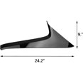thumbnail image 2 of Xotic Tech Exterior Rear Spoiler Wing Side Beveled Window Sill Pillar Molding Cover Trim, Glossy Black, Compatible with Toyota RAV4 2019-2023, 2 of 9