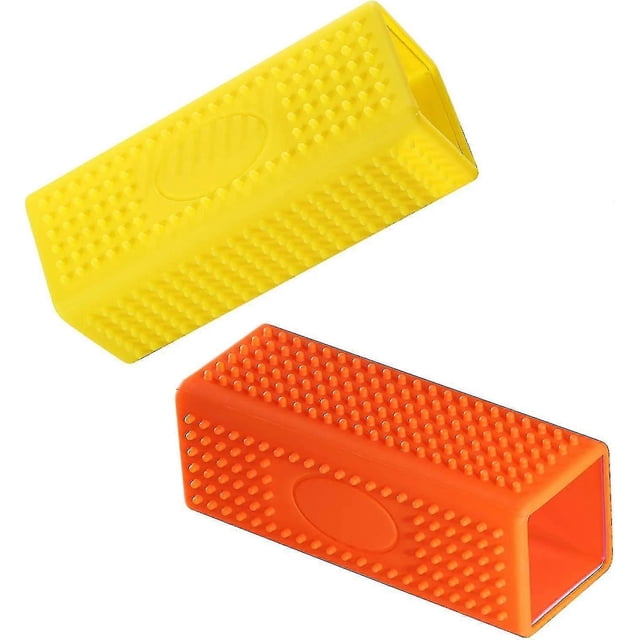 2-pack Pet Dog Cat Hair Remover For Cars Furniture Carpet Sofa Hollow Rubber Cleaner Brush