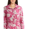 thumbnail image 4 of Time and Tru Women's and Women's Plus Midi Shirtdress with Long Sleeves, Sizes XS-4X, 4 of 5