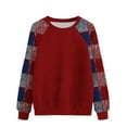 thumbnail image 3 of Craaazy Sweatshirt For Women Crew Neck Long Sleeve Casual Print Loose Tops Gifts For Women, 3 of 3