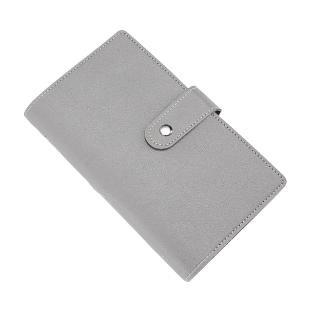 96 sobres, libro planificador de presupuesto, desafío de ahorro de dinero, manera fácil y divertida, carpeta de libros de presupuesto de desafíos de Gris