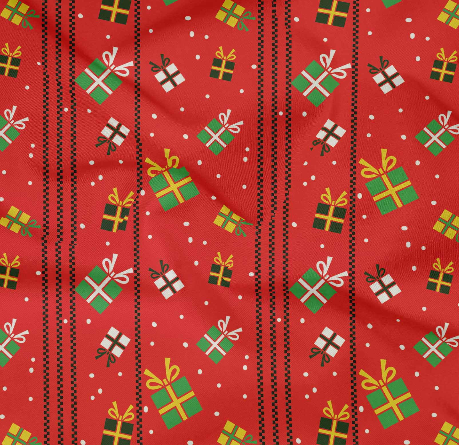 oneOone Cotton Poplin Twill Red Fabric Merry Christmas Diy Clothing Quilting Fabric Print Fabric By Yard 56 Inch Wide
