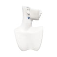 thumbnail image 3 of Silvertone Blue Crystal Sparkle Spinner Heart French Earrings, 3 of 4