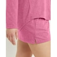 thumbnail image 4 of Hanes Originals Tri-Blend Women's Long Sleeve T-Shirt, Relaxed Fit Inari Heather XS, 4 of 5
