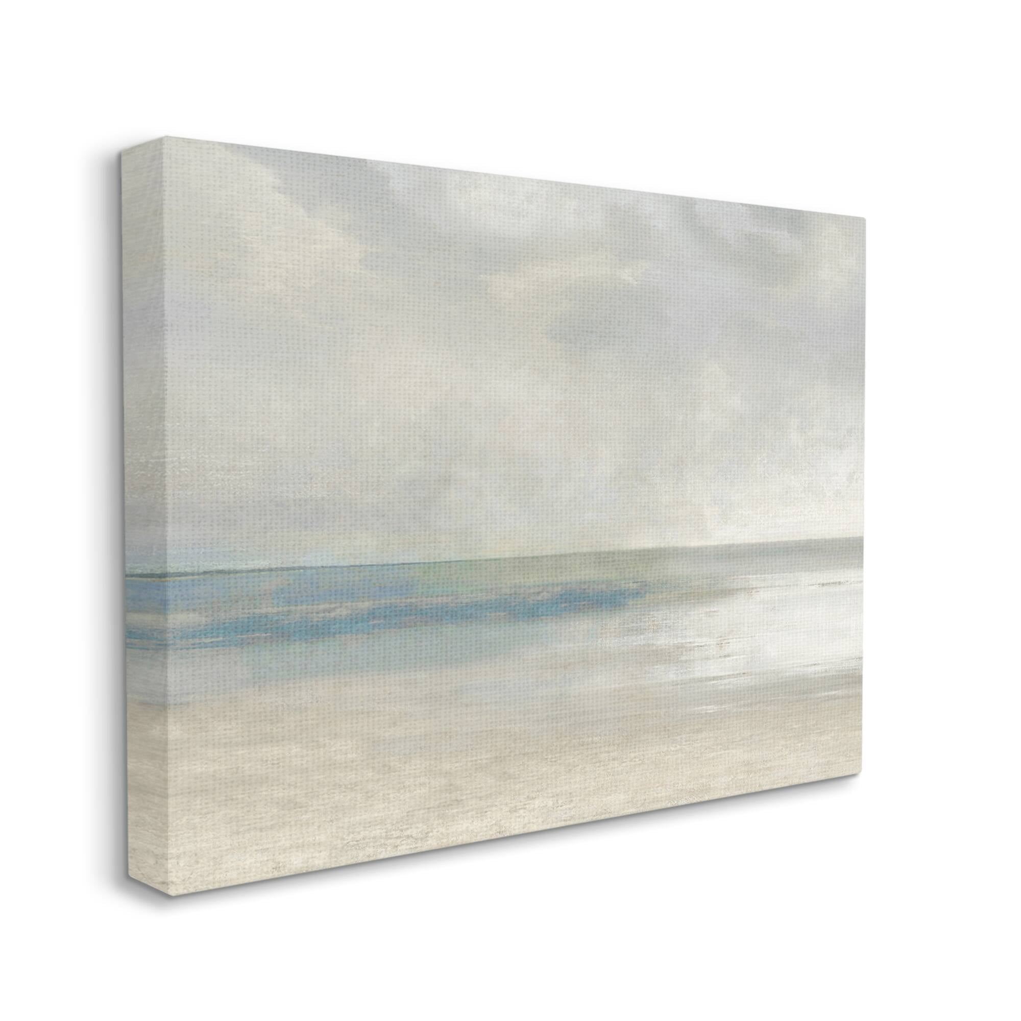 Stupell Abstract Beach Horizon Landscape Landscape Painting Gallery Wrapped Canvas Print Wall Art