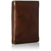 Levis Mens Trifold Wallet - Sleek and Slim, Brown Stitch, Size One Size