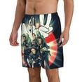 thumbnail image 2 of Poster Ghostbusters Men's Beach Shorts Swim Trunks Casual Quick Dry Board Shorts Swimwear with Mesh Lined and Pockets, 2 of 8