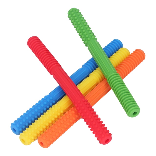 Tubos de dentición para bebés, 5 piezas, juguetes para la dentición de bebés, juguetes para masticar para bebés, valor inmejorable