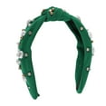 thumbnail image 3 of Unique Bargains 1 Pc Headband Knotted Hair Accessories for Women Deep Green, 3 of 5
