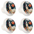 thumbnail image 2 of 4 Pcs Alpaca Knobs for Kitchen Cabinet Cupboard Dresser Bookcase Drawer Pulls Handles Round Home Decor, 2 of 8