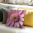 thumbnail image 3 of BANET  Doule-Sided Printed Mother's Day Heart Ballon Throw Pillow Covers, Square Pink Tulips Butterfly Couch Cushion Cover Hidden Zipper Pillowcase Home Sofa Decor 18x18in, 3 of 5