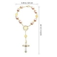 thumbnail image 3 of 1pc religioso cruz pulsera de cristal rosario pulsera joyería decoración pulsera regalo, 3 of 4