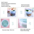 thumbnail image 4 of Kitchen Storage Tumbler Set for Kitchen Portable Reusable Parfait Cups with Lids Yogurt Cup with Topping Cereal Or Oatmeal Container Leak Proof Breakfast on The Cups for Meal Pre Protion Coffee M, 4 of 9