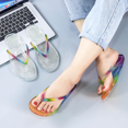 thumbnail image 3 of Flip flops women shoes slides rainbow Slippers Woman summer Beach Sandal Outdoor Soft Non Slip Cartoon Cloud Men Male Female, 3 of 6