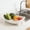 White, variant on YANDE-1pc Dish Drying Rack - Space Saving Dish Rack for Kitchen Counter, Kitchen Dish Drainer with Swivel Spout for Kitchen Counter, Easy Installation, Durable (Gray)