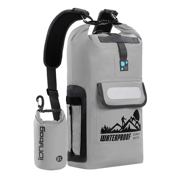 Mochila impermeable IDRYBAG impermeable flotante 20L/30L/40L gris