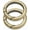 Brushed Brass, variant on 2pcs 1 3/8 Inch O Rings Snap Clip Trigger Spring Opening Keyring Buckle Purse Hardware SCOS (Gold)