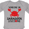 thumbnail image 4 of Inktastic Someone in Sarasota Loves Me Boys or Girls Long Sleeve Baby Bodysuit, 4 of 5
