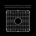 thumbnail image 4 of Whitehaus Whitehaus Collection Undermount/Drop-in Fireclay Kitchen Sinks, Stainless Steel Grid Included, 4 of 5