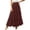 Coffee, variant on Girls Skirt Solid Boho Casual Tiered High Waist A Line Flowy Long Skirt - Elastic Waist Maxi Skirt Ruffle Long Skirt with Drawstring Casual Skirt - Summer Swing Ankle Length Skirts White S