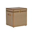 thumbnail image 1 of Linon Table de Rangement en Bois Amie en Lin et Or, 1 of 11