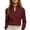 Wine, variant on Lenpel Womens Long Sleeve Tops Business Casual Work Blouses Stand Collared Shirts Lightweight Fall Clothes