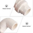 thumbnail image 4 of 4Pcs PVC Aquarium Fish Tank Water Pipe Connector 90 Degree Tube Elbow Connector, 4 of 9