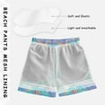 thumbnail image 3 of FORMRS Boys Swim Trunks Quick Dry Mesh Liner Boardshorts Sizes XS-XL, Neon Starfish Pattern, 3 of 7