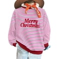 thumbnail image 4 of ZUKMRJPC Christmas Sweatshirt for Women and Men Long Sleeve Fashion Striped Print Crewneck Sweatshirts Holiday Comfy Fleece Lined Tops, 4 of 7