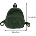 thumbnail image 6 of Kukuzhu Mini Backpack Purse for Women Small Corduroy Backpack Lightweight Casual Daypack Aesthetic Backpack Purse, 6 of 6