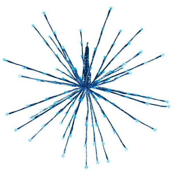 1 Pc, Celebrations Platinum Led Blue Radiant Blast 24 In. Hanging Decor