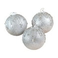 thumbnail image 2 of NWOKYZGH Christmas Ball Ornaments, 3PCS Shatterproof Christmas Tree Hanging Decorations, for Rustic Farmhouse Home Party Indoor Thanksgiving Xmas Vase Bowls Filler Centerpiece Decor, 2 of 6