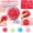 Red, variant on Ice Crunchy Squish Ball, Ice Skin Fidget Sensory Ball, Waxberry Moldable Crunchy Stress Relief Balls, Slushy Squeeze Ball for Stress Relief