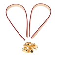 thumbnail image 1 of Sonew DIY Bag Accessories,2Pcs Bag Hand Strap Split Leather DIY Hand-Made Handbag Parts with 8 Sets Light Gold Rivet Set,Handbag Handle, 1 of 10