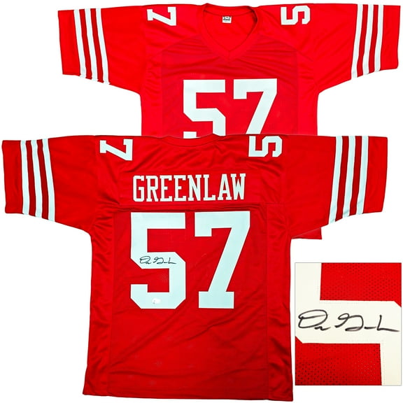 San Francisco 49ers Dre Greenlaw Autographed Red Jersey Beckett BAS Witness 221287