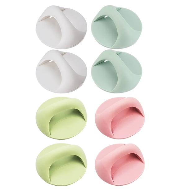GOOHOCHY Manijas de puerta multifuncionales de 8 piezas Manijas sin perforaciones Perillas de armario adhesivas