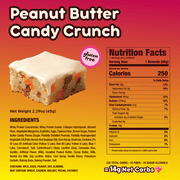 Peanut Butter Candy Crunch, 12 Count Prime Bites Protein Brownie with 19g Protein and 5g Collagen